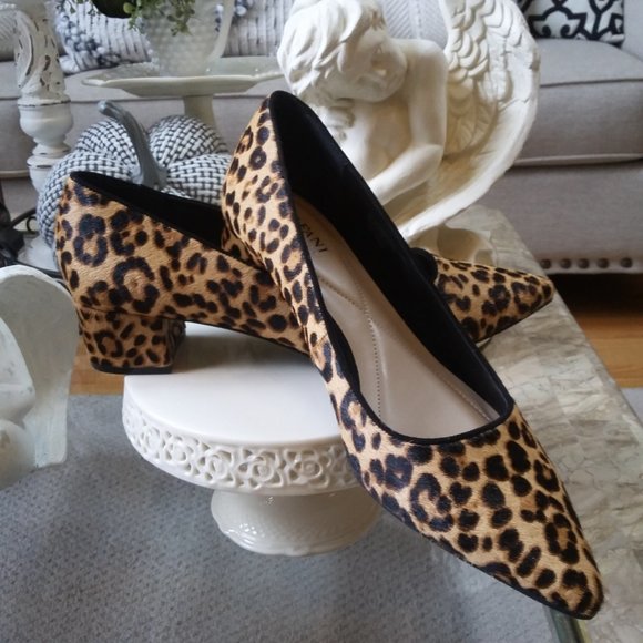 Alfani Shoes - NWOB! Leopard CALF Hair ALFANI Step Flex HEELS